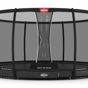 BERG Champion InGround 430 Grå + Safety Net Deluxe - Trampolin Cirkulær - 430 cm