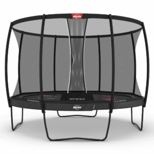 BERG Champion Regular 430 Grå Levels + Safety Net DLX XL - Trampolin Cirkulær - 430 cm