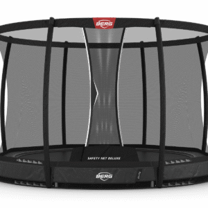 BERG Elite InGround 330 Grå + Safety Net Deluxe - Trampolin Cirkulær - 330 cm