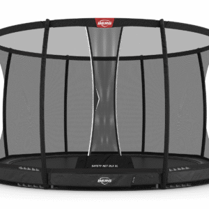 BERG Elite InGround 430 Grå + Safety Net DLX XL - Trampolin Cirkulær - 430 cm