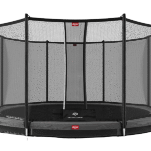 BERG Favorit InGround 380 Grå + Safety Net Comfort - Trampolin Cirkulær - 380 cm