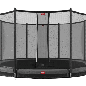 BERG Favorit InGround 430 Grå + Safety Net Comfort - Trampolin Cirkulær - 430 cm
