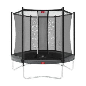 BERG Favorit Regular 200 Grå + Safety Net Comfort - Trampolin Cirkulær - 200 cm