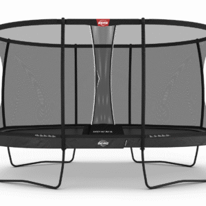 BERG Grand Champion Regular 520 Grå + Safety Net DLX XL - Trampolin Oval - 520 x 345 cm