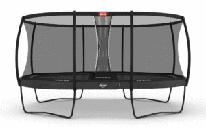 BERG Grand Champion Regular 520 Grå + Safety Net Deluxe - Trampolin Oval - 520 x 345 cm