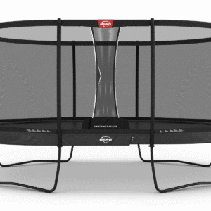 BERG Grand Elite Regular 520 Grå + Safety Net Deluxe - Trampolin Oval - 520 x 345 cm