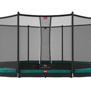 BERG Grand Favorit InGround 520 Grøn + Safety Net Comfort - Trampolin Oval - 520 x 345 cm
