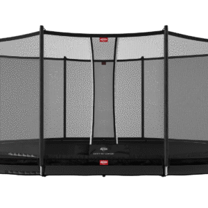 BERG Grand Favorit InGround 520 Sort + Safety Net Comfort - Trampolin Oval - 520 x 345 cm