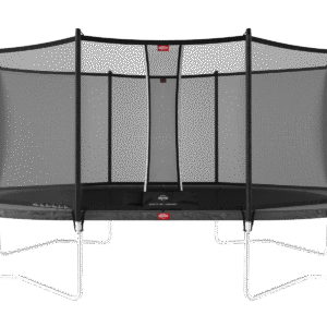 BERG Grand Favorit Regular 520 Grå + Safety Net Comfort - Trampolin Oval - 520 x 345 cm