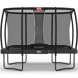 BERG Ultim Champion Regular 330 Grå + Safety Net Deluxe - Trampolin Rektangulær - 330 x 220 cm