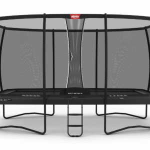 BERG Ultim Champion Regular 500 Grå + Safety Net DLX XL - Trampolin Rektangulær - 500 x 300 cm