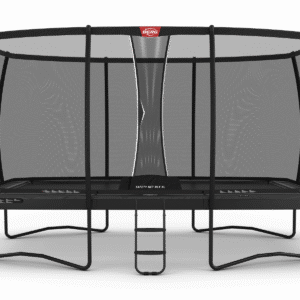 BERG Ultim Elite Regular 500 Grå + Safety Net DLX XL - Trampolin Rektangulær - 500 x 300 cm