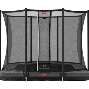 BERG Ultim Favorit InGround 280 Grå + Safety Net Comfort - Trampolin Rektangulær - 280 x 190 cm