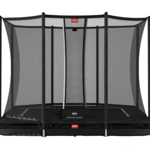 BERG Ultim Favorit InGround 280 Sort + Safety Net Comfort - Trampolin Rektangulær - 280 x 190 cm