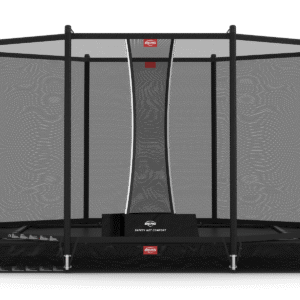 BERG Ultim Favorit InGround 330 Sort + Safety Net Comfort - Trampolin Rektangulær - 330 x 220 cm