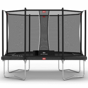 BERG Ultim Favorit Regular 330 Grå + Safety Net Comfort - Trampolin Rektangulær - 330 x 220 cm