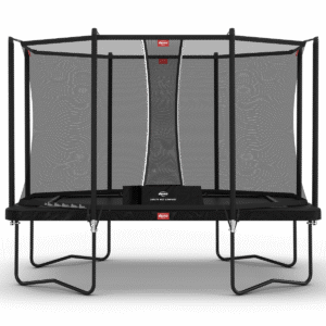 BERG Ultim Favorit Regular 330 Sort + Safety Net Comfort - Trampolin Rektangulær - 330 x 220 cm