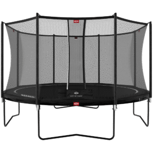 BERG Favorit Regular 430 Sort + Safety Net Comfort - Trampolin Cirkulær - 430 cm