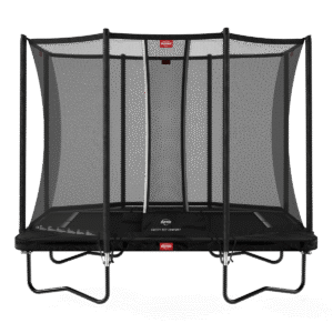 BERG Ultim Favorit Regular 280 Sort + Safety Net Comfort - Trampolin Rektangulær - 280 x 190 cm