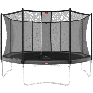 BERG Favorit Regular 430 Grå + Safety Net Comfort - Trampolin Cirkulær - 430 cm