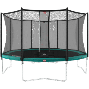 BERG Favorit Regular 430 Grøn + Safety Net Comfort - Trampolin Cirkulær - 430 cm